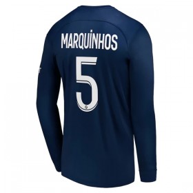 Camisetas Paris Saint Germain Marquinhos 5 Primera 2022/23 Manga Larga - Hombre